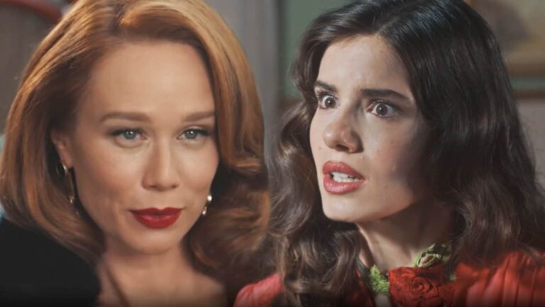 Gilda (Mariana Ximenes) e Marê (Camila Queiroz) na novela Amor Perfeito (Foto: Reprodução)